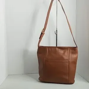 バッグ Old Coach Brown Leather Shoulder Bag Vintage Coach Brown Leather Purse Shoulder Handbag Legacy